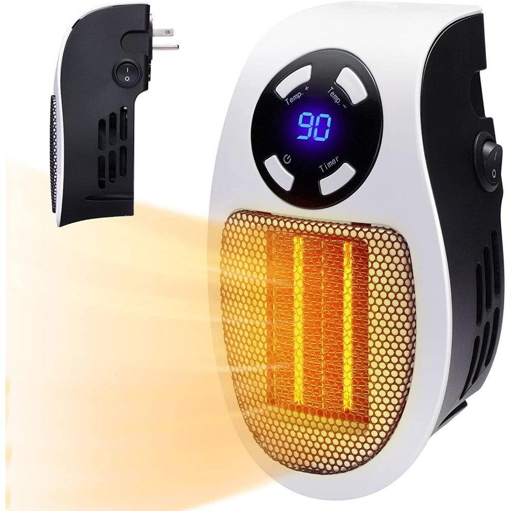 Wall Space Heater 350W Portable Electric Heater with Programmable Adjustable The